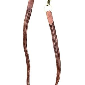 Lauren Ralph Lauren Toggle Stretch Woven Leather Belt Brown Woman’s Sz. Large